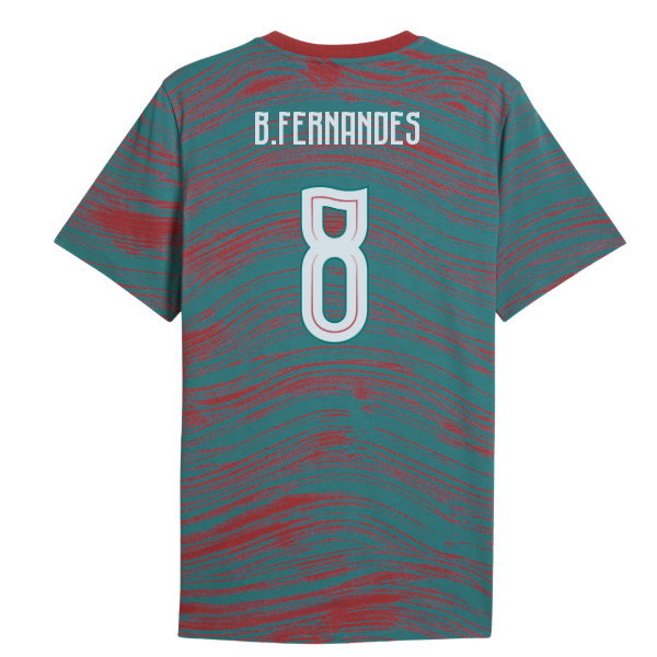 2026-2027 Portugal FtblCulture Tee AOP (Red) (B.Fernandes 8)-SoccerKits Hub | Buy Soccer Jerseys Online